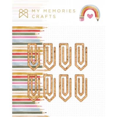Clips em Cortiça Adesivada MMCMME-16 Coleção Minhas Memórias Escolares - My Memories Crafts