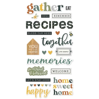 Foam Stickers Hearth & Home - Simple Stories