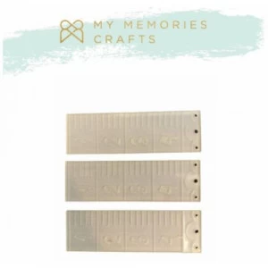 Mini Réguas Adesivadas Transparentes MMCMC2-13 - Coleção My Crafts 2 - My Memories Crafts