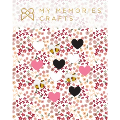 Corações em Acrílico MMCCOR-16 My Memories Crafts - Coleção Meu Coração