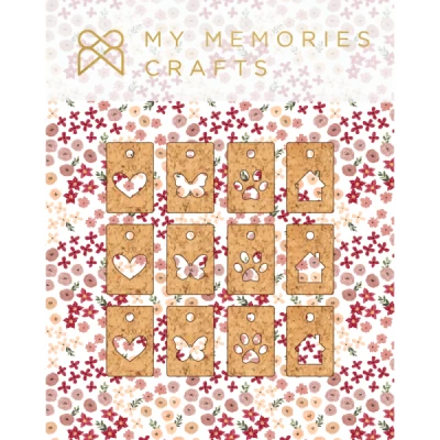 Mini Tags em Cortiça MMCCOR-13 My Memories Crafts - Coleção Meu Coração