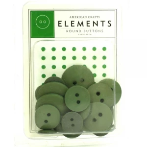 Botões Evergreen - American Crafts