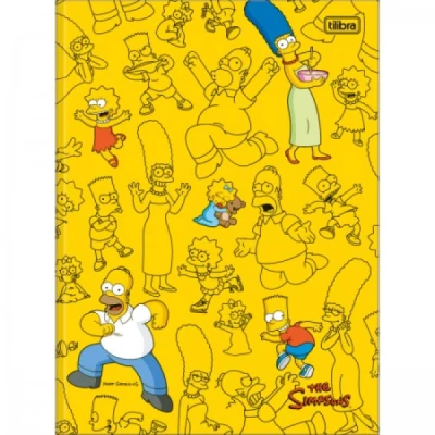 Caderno Brochura Simpsons 80F 20x27,5 - Tilibra
