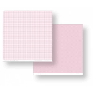 Folha para Scrapbook - Conceito - Rosa Candy Poá