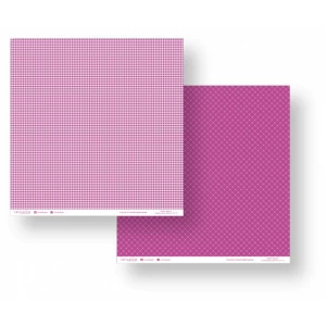 Folha para Scrapbook - Conceito - Pink Xadrez