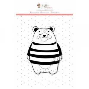 Carimbos - Juju Scrapbook - Coleção Abraço de Urso - Urso