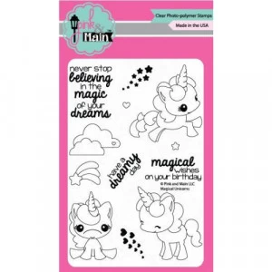 Carimbos Magical Unicorns - Pink & Main