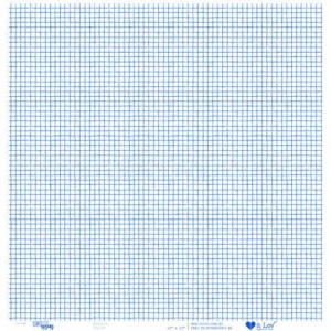 Transparência Grid Azul - Coleção Simples Assim - It Lov