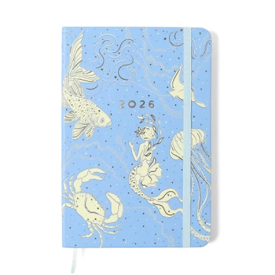 Agenda Planner 2026 Origens Semanal Anotações 14x21 Aqua Azul CICERO