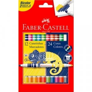 12 Canetinhas Bicolor - Faber-Castell
