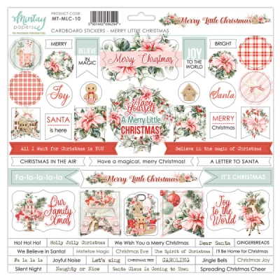 PRÉ-VENDA Cardboard Stickers - Mintay - Coleção Merry Little Christmas