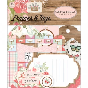 Ephemera DieCut Frames e Tags - Farmhouse Market - Carta Bella