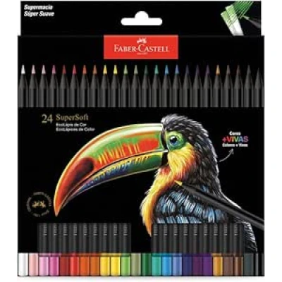 24 EcoLápis de Cor SuperSoft - Faber-Castell