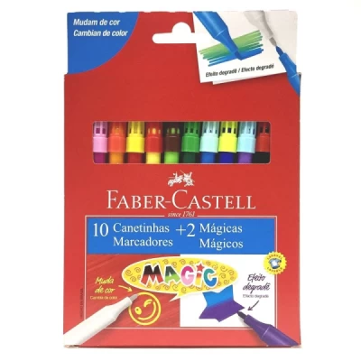 10 Canetinhas + 2 Mágicas - Faber-Castell