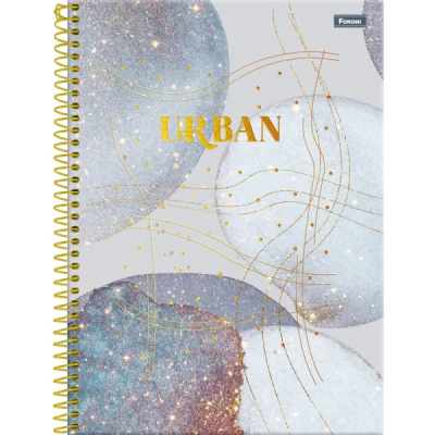 Caderno Colegial Urban 1 Matéria 17,7x24 - Foroni