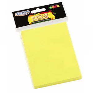 Post-it 76x102mm 100 Folhas Amarelo Neon - BRW