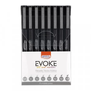 Kit 8 Marcador Técnico Artístico FI8000 - BRW