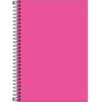 Caderno 1/4  sem Pautas Neon Pink 80F 14,2x20,8cm - Tilibra