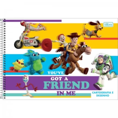 Caderno Toy Story Cartografia e Desenho 27,5x20 - Tilibra