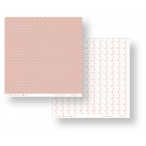 Folha para Scrapbook - Conceito - Vermelho Gotas