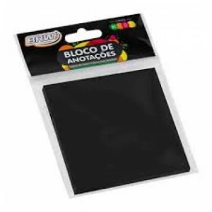 Post-it 76x76mm 50 Folhas Preto - BRW