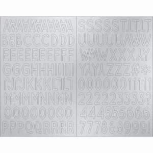 Chipboard Alfabeto Prata CSD21 - Carina Sartor