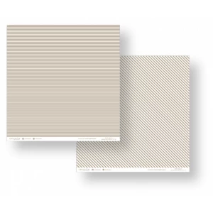 Folha para Scrapbook - Conceito - Marrom Listras