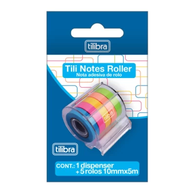 Dispenser Tili Notes Roller 5 Cores - Tilibra