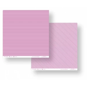 Folha para Scrapbook - Conceito - Pink Listras