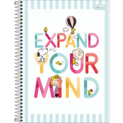 Caderno Universitário Snoopy 1 Matéria 20x27,5 - Tilibra