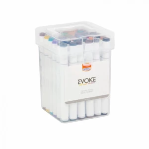 Estojo Marcador Artístico Evoke Dual Marker 36 Cores - BRW