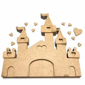 Mini Álbum Castelo MDF HAP20 - Coleção Happy - Carina Sartor