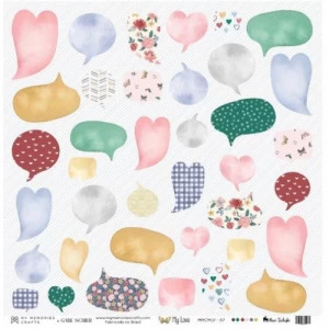 Papel Vegetal para Scrapbook - My Memories Crafts - Coleção My Love MMCMLV-07