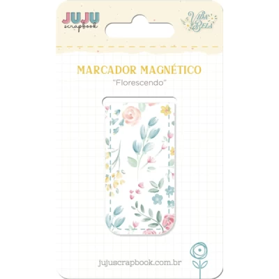 Marcador Magnético Florescendo - Coleção Vida Bela - Juju Scrapbook