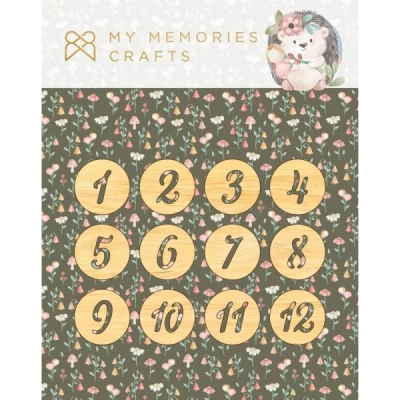Números em Madeira Adesivada MMC365-13 Coleção Meus 365 Dias - My Memories Crafts