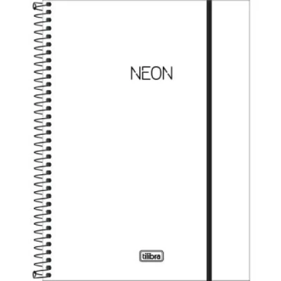 Caderno Universitário Neon Branco 1 Matéria 20x27,5 - Tilibra
