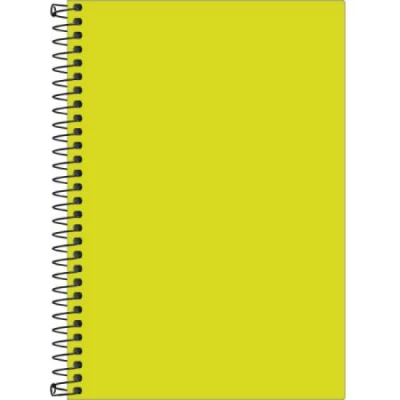 Caderno 1/4  sem Pautas Neon Amarelo 80F 14,2x20,8cm - Tilibra