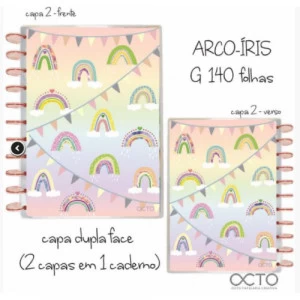 Caderno de Disco/Inteligente G140 Arco-Íris - OCTO
