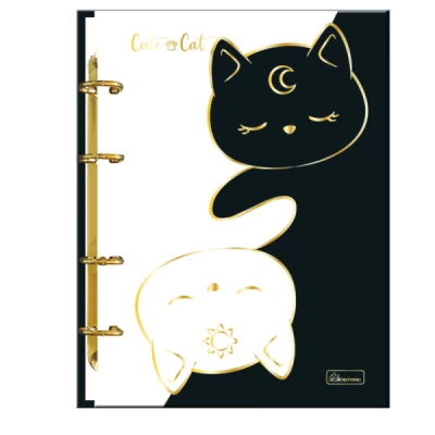 Caderno Argolado Fichário Cute Cat - Cadersil