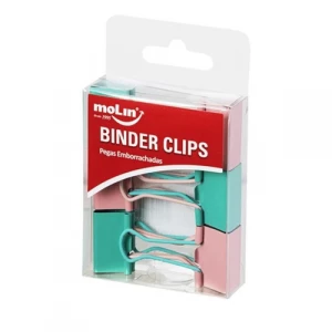 Prendedor para Papel 25mm Sortido 6un - Molin