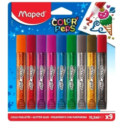 Cola Glitter Color Peps 9 Cores - Maped