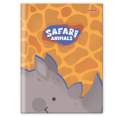 Caderno Brochura Safari Animals 80F 13,8x20 - Cadersil