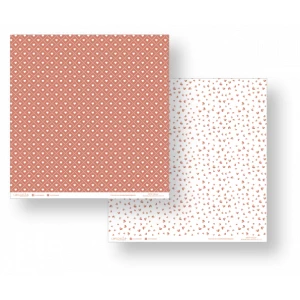 Folha para Scrapbook - Conceito - Vermelho Corações