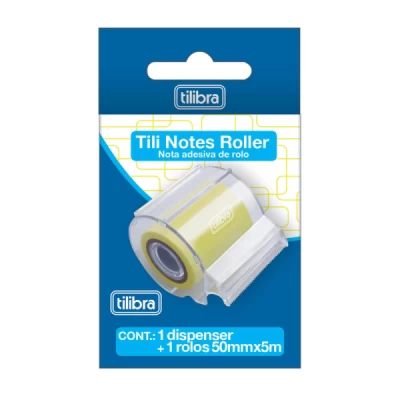 Dispenser Tili Notes Roller Amarelo - Tilibra