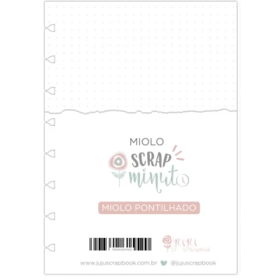 Miolo Scrap Minuto Flex Pontilhado - Juju Scrapbook