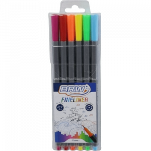 Caneta Fineliner 6 Cores - BRW