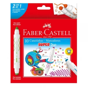 10 Canetinhas Super Duo - Faber-Castell