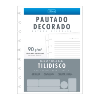 Refil Pautado para Caderno Inteligente Tilidisco 20x27,5 - Tilibra