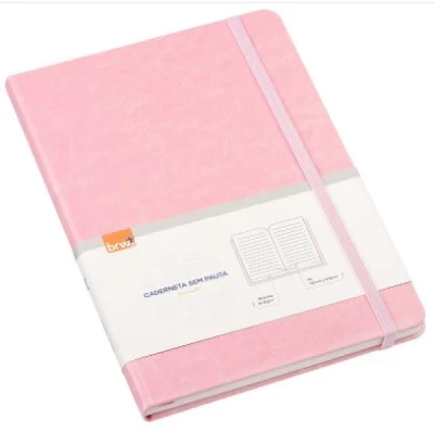 Notebook Caderneta Rosa Pastel sem Pauta NB1005 - BRW