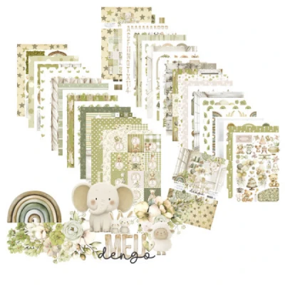 Bloco de Papéis para Scrapbook A4 - Coleção Meu Dengo - Carina Sartor